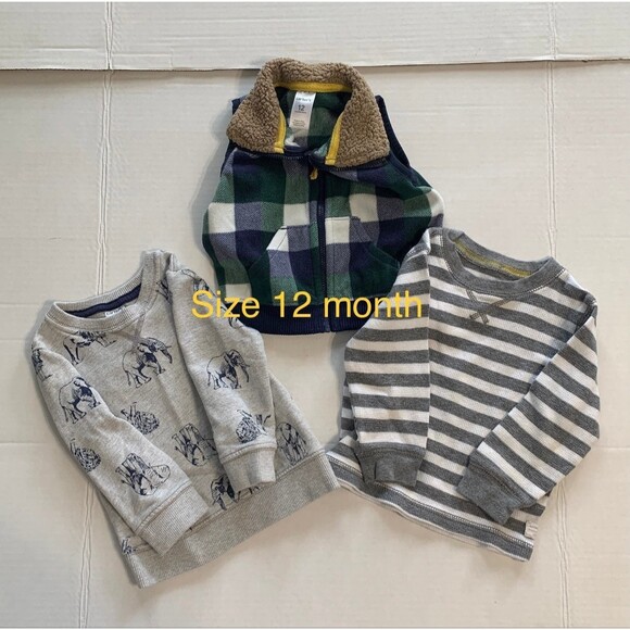 Carter's Boys 3 piece lot Size 12 month - Picture 1 of 11